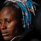 Rebecca Bitrus, a Nigerian victim of Boko Haram, attends a ceremony in Rome where the Colosseum was lit up in red to draw attention to the persecution of Christians around the world on Feb. 24, 2018.